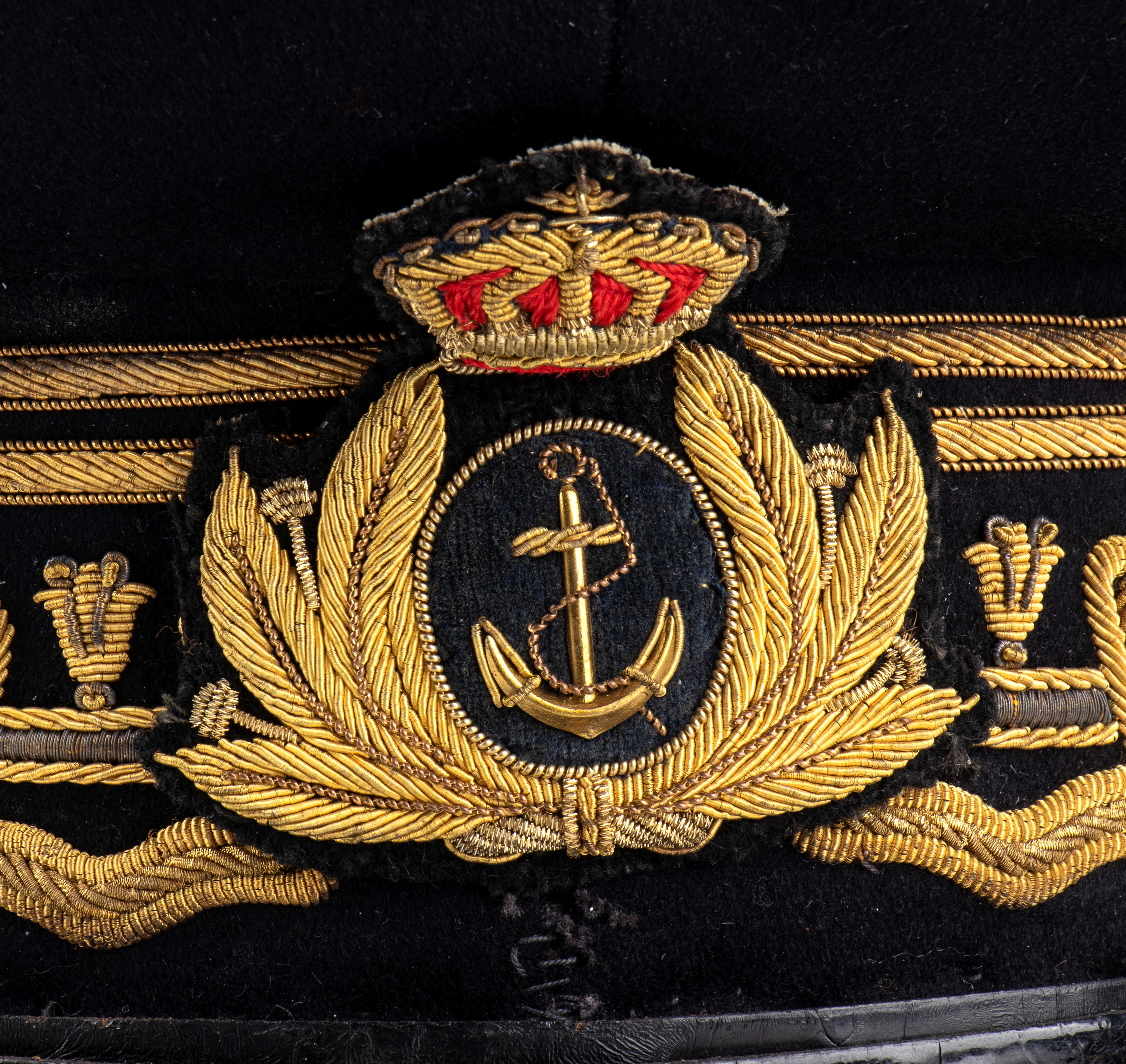 Italia, Regno, berretto da Ammiraglio di Squadra Navale