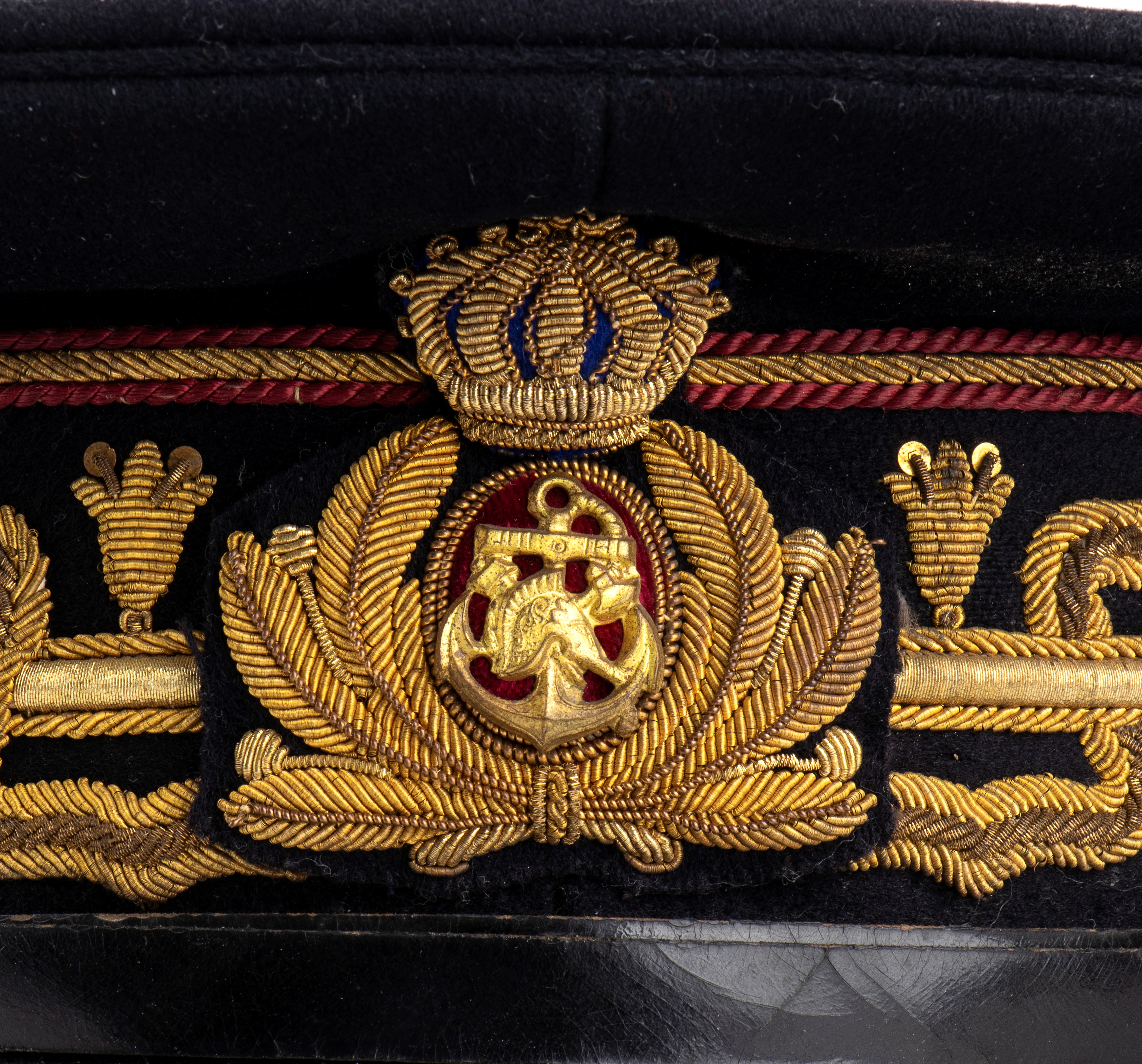 Italia, Regno, berretto da Maggiore Generale del Genio Navale