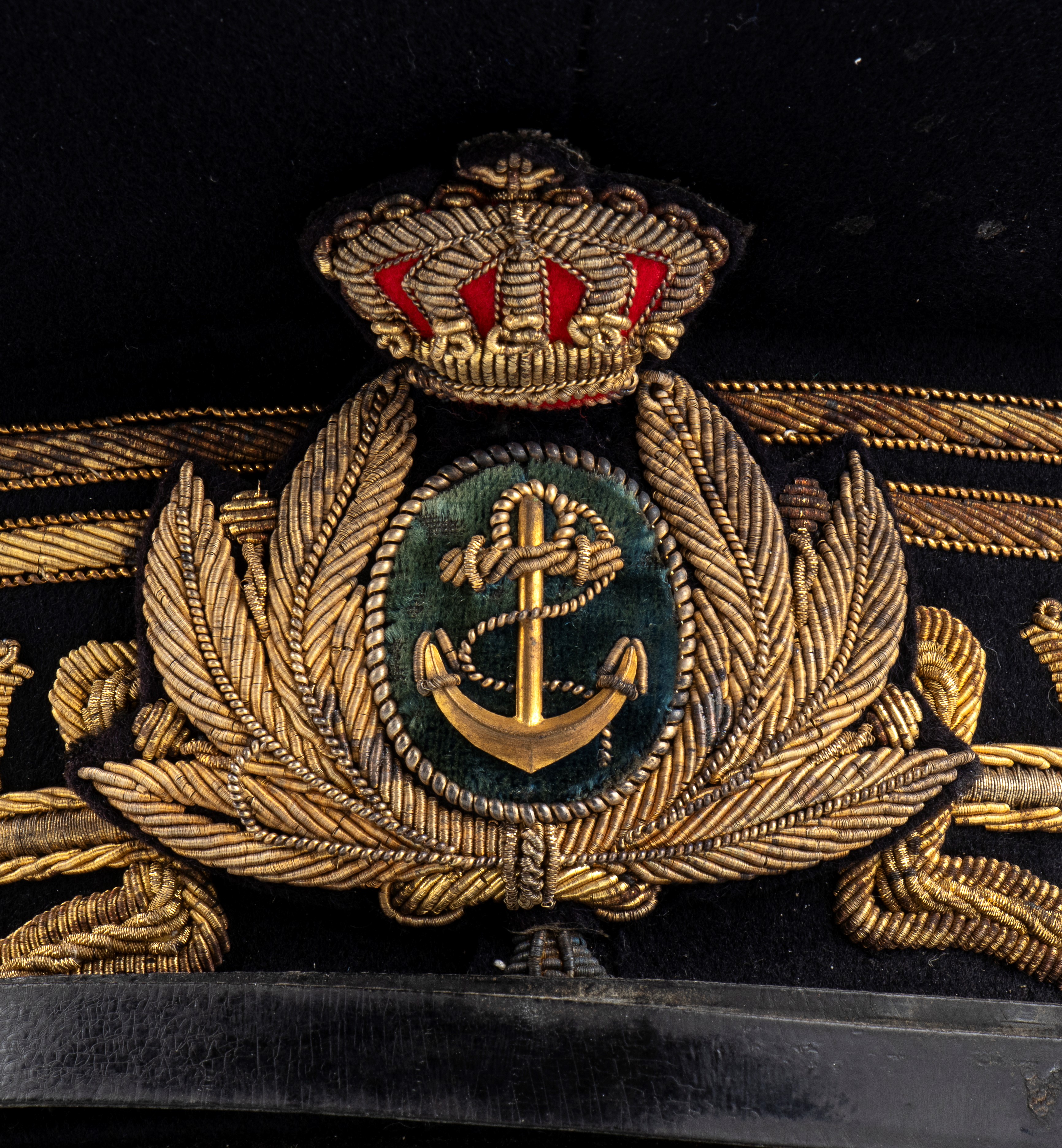 Italia, Regno, berretto da Ammiraglio di Squadra Navale