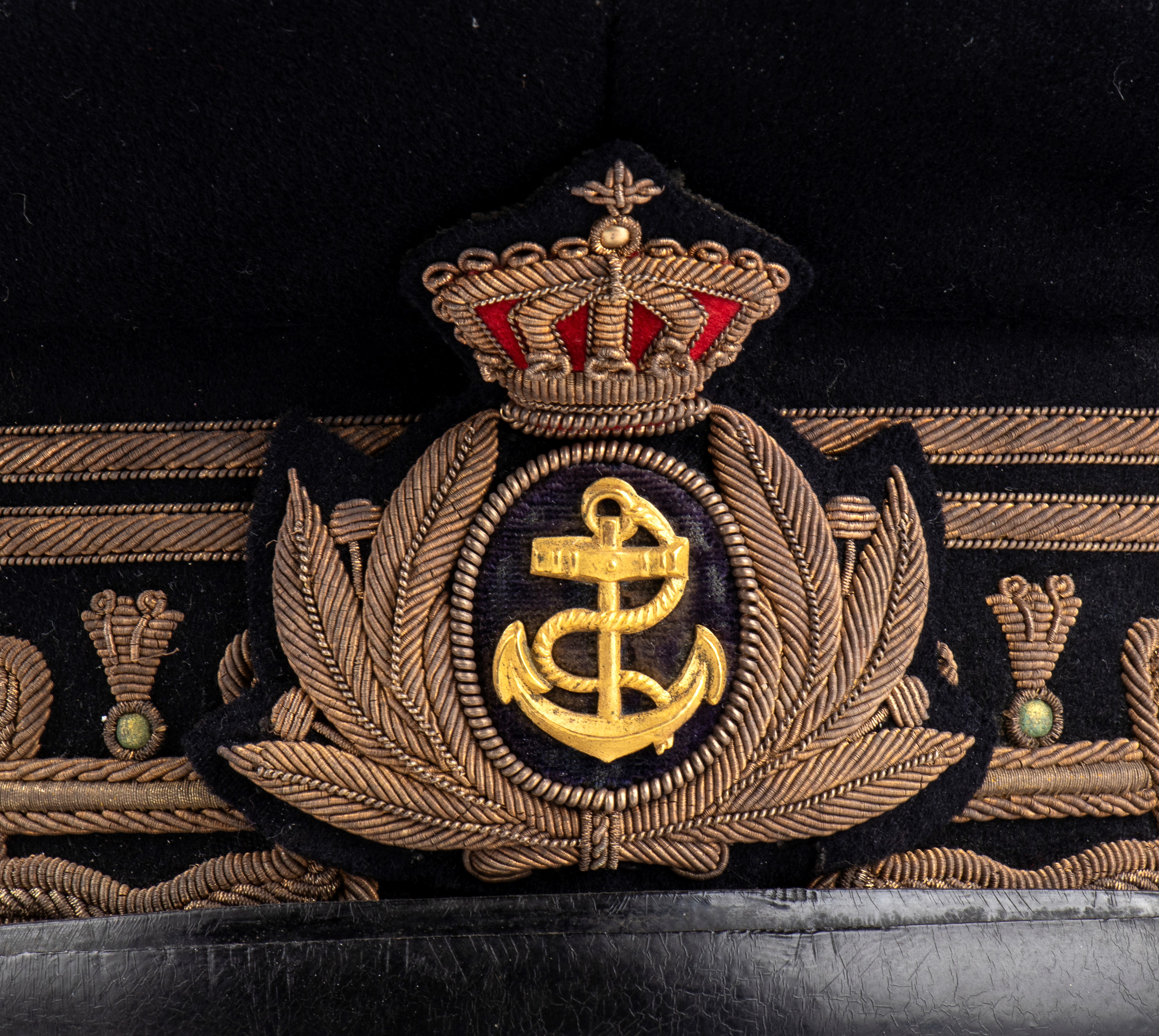 Italia, Regno, berretto da Ammiraglio di Squadra Navale
