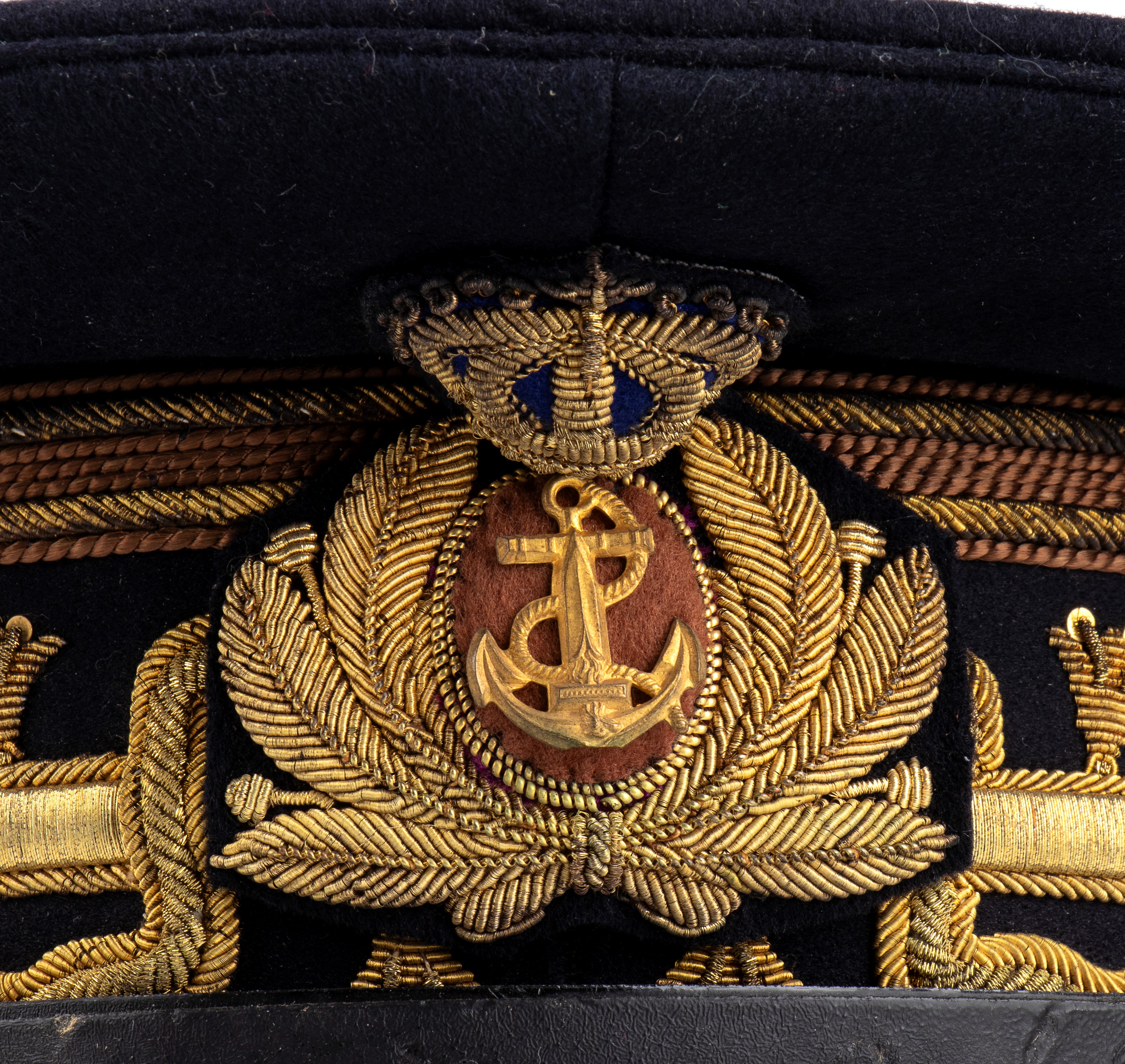 Italia, Regno, berretto da Tenente Generale delle Armi Navali