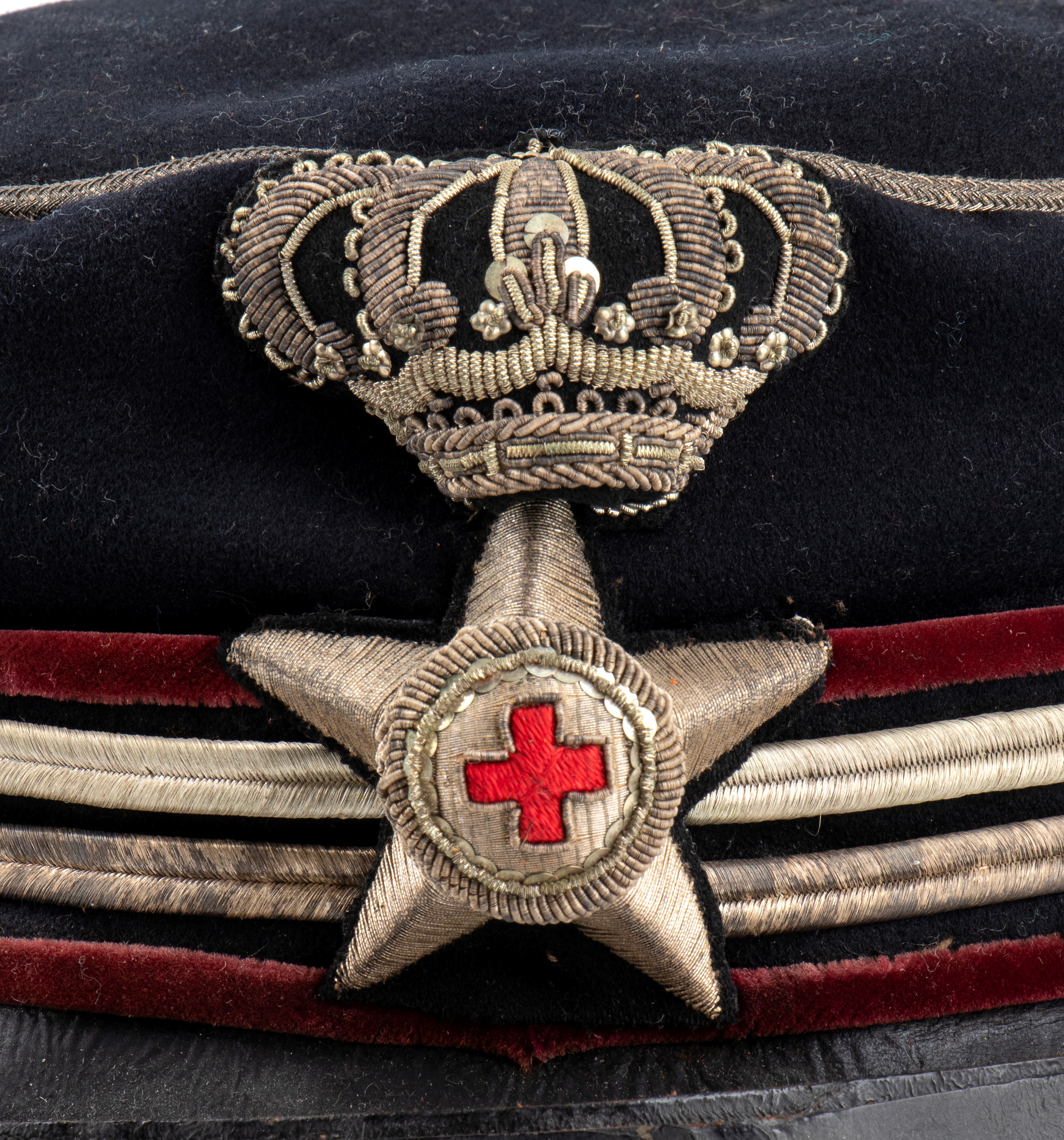 Italia, Regno, periodo Umbertino, berretto m. 1880 da tenente medico