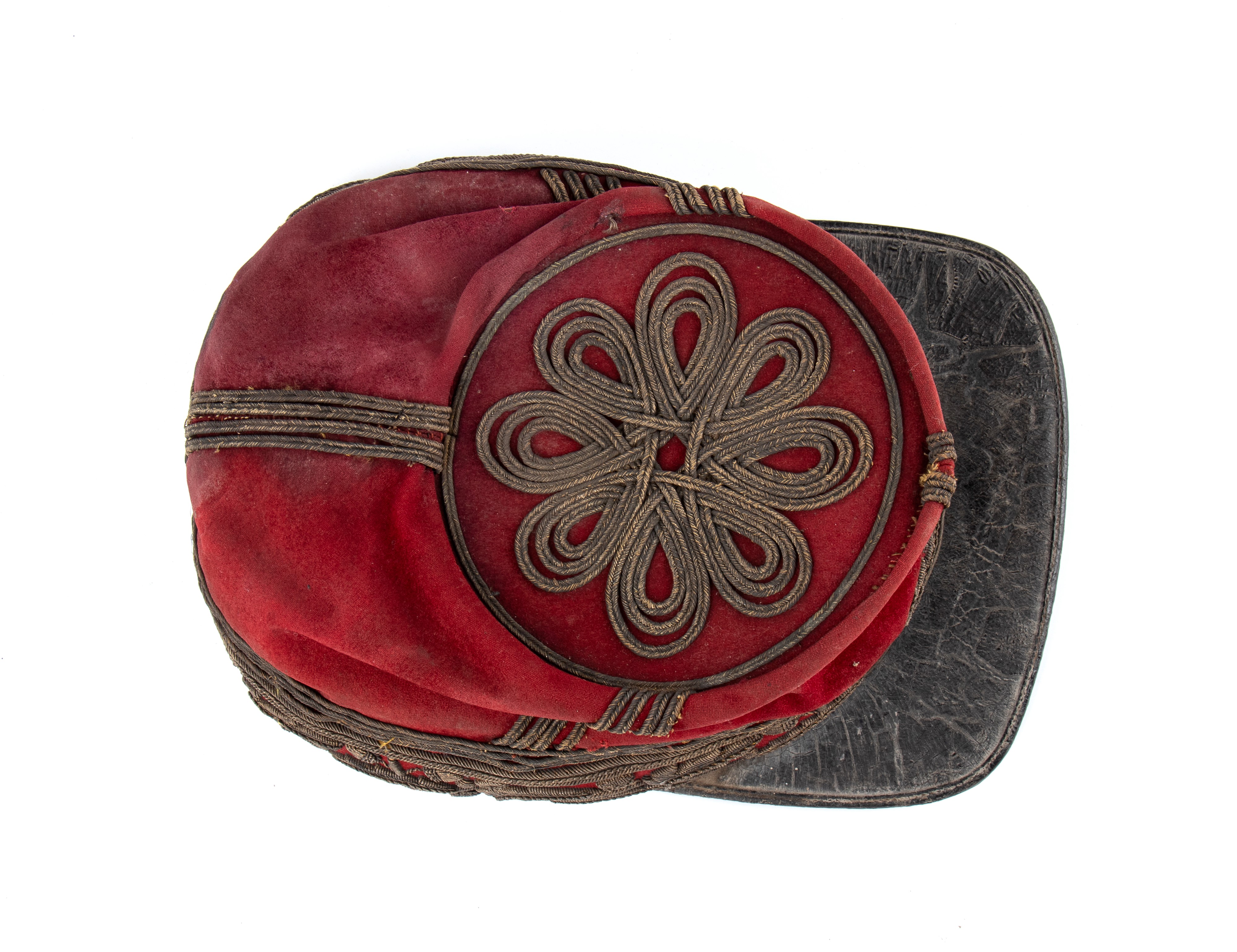 Generale del Secondo Impero del Messico, berretto da generale in panno rosso (1863-1867)