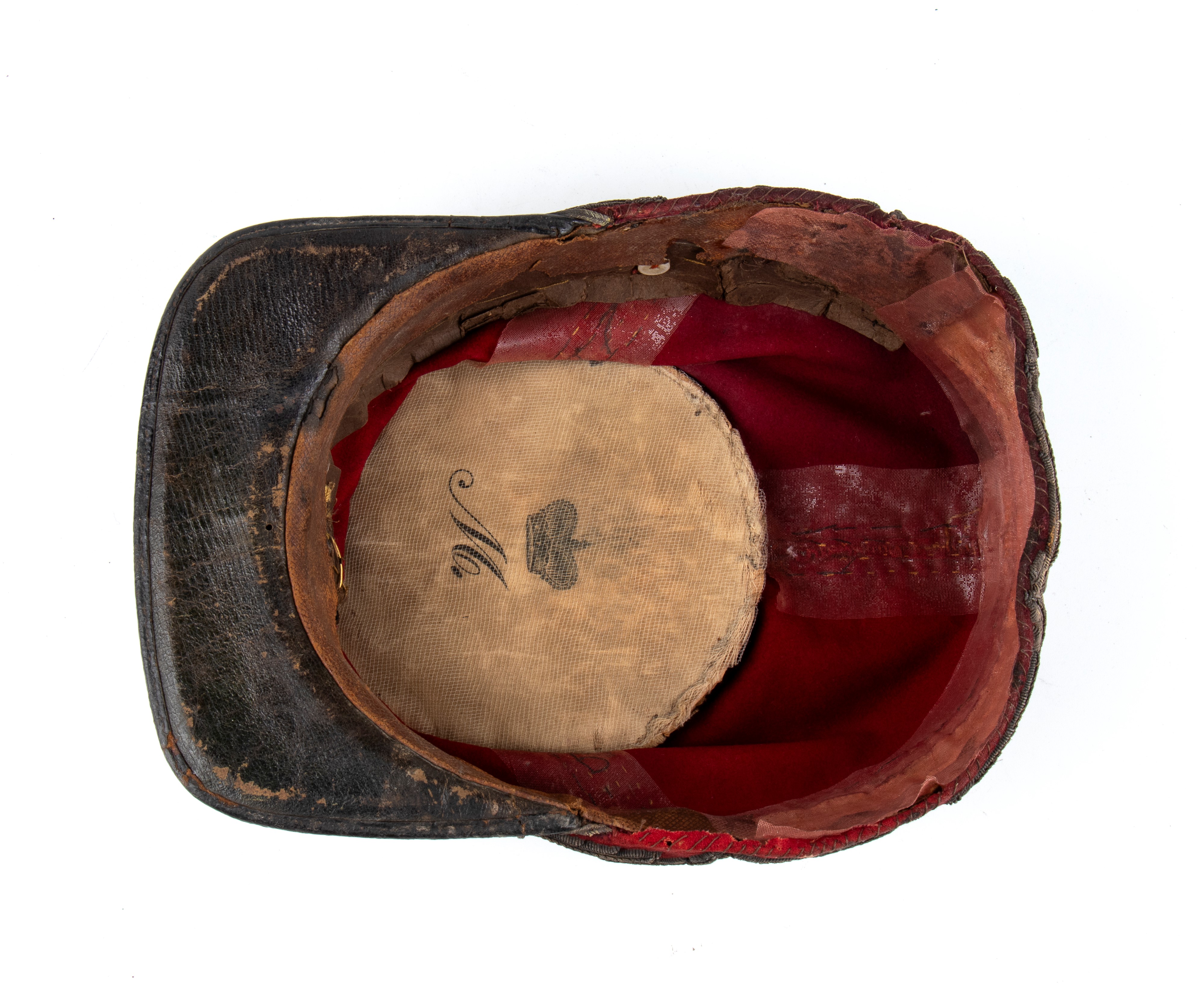 Generale del Secondo Impero del Messico, berretto da generale in panno rosso (1863-1867)