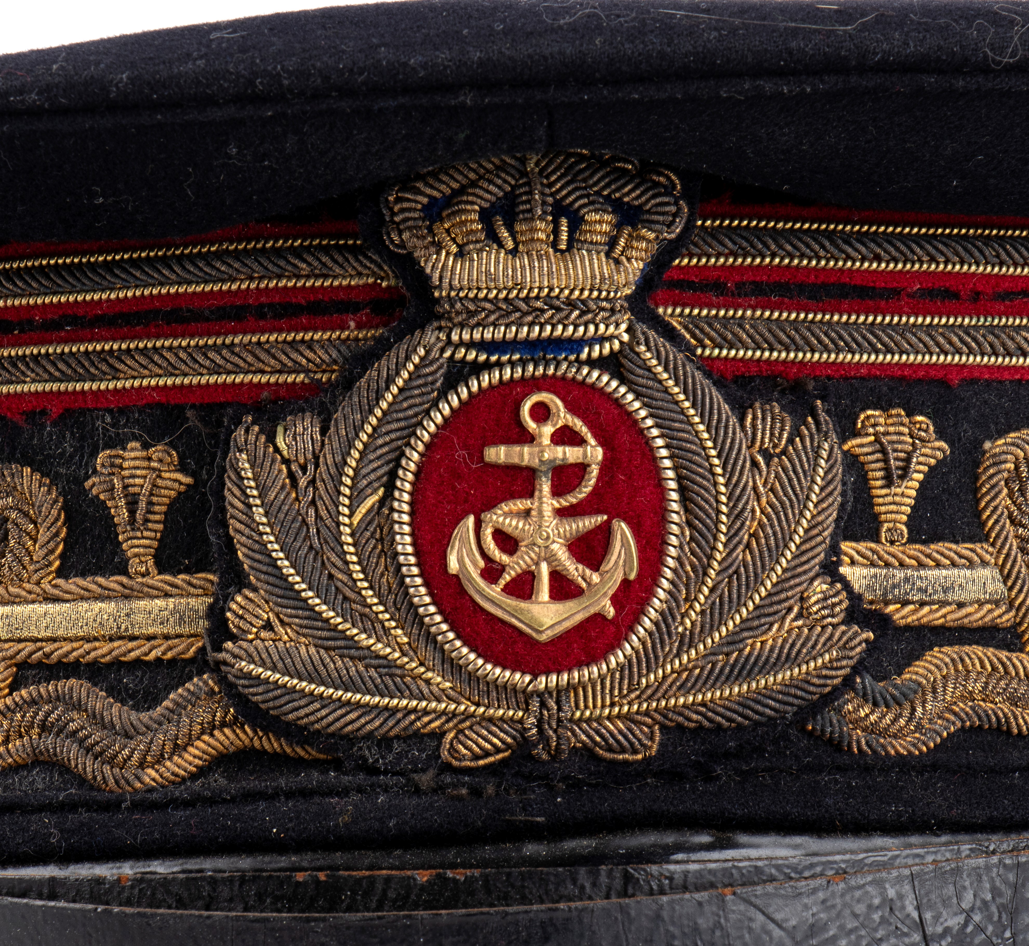 Italia, Regno, berretto da Tenente generale ispettore del servizio di Commissariato della Regia M...