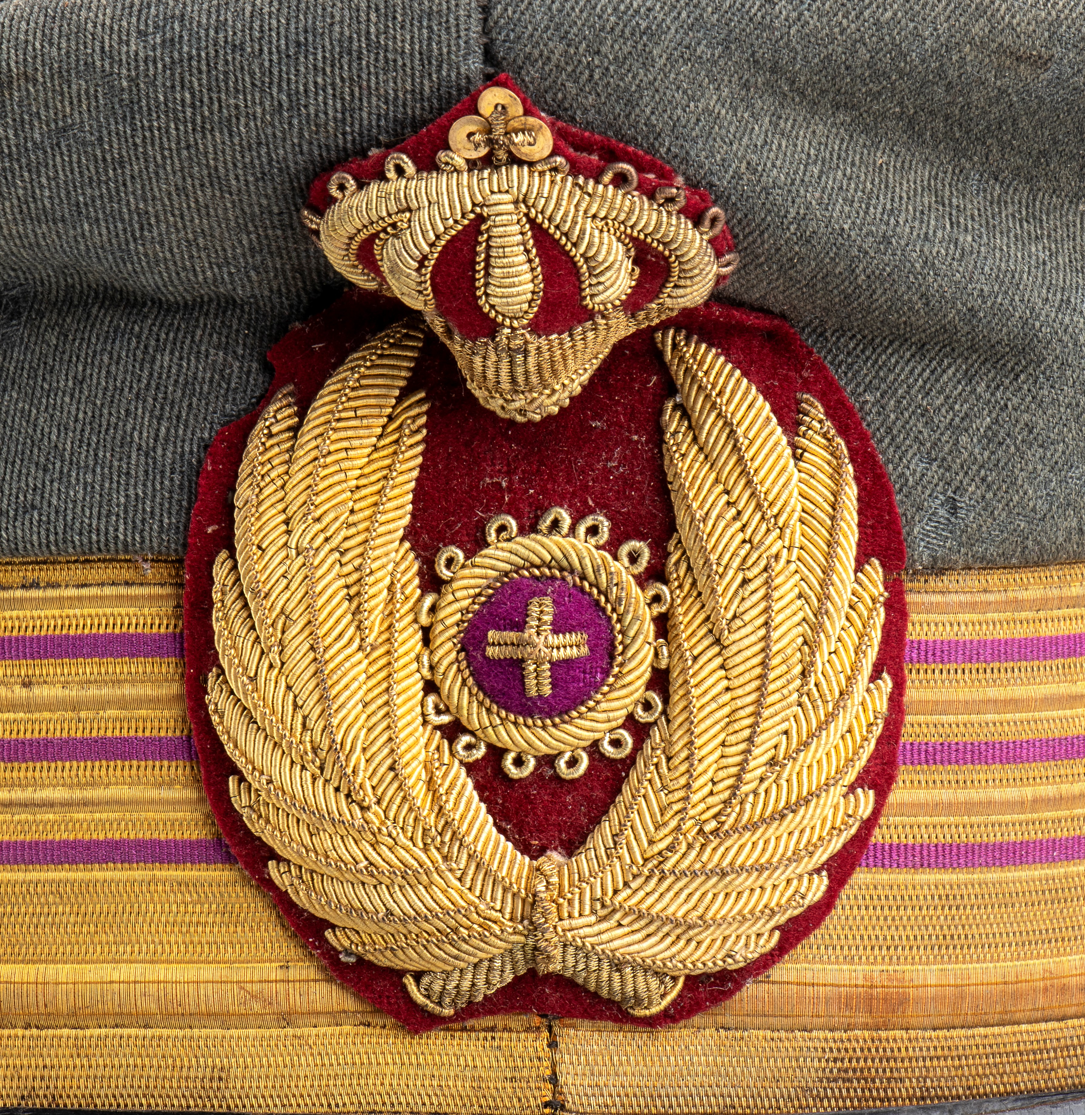 Italia, Regno, berretto m. 34 da colonnello comandante del corpo del Commissariato Militare