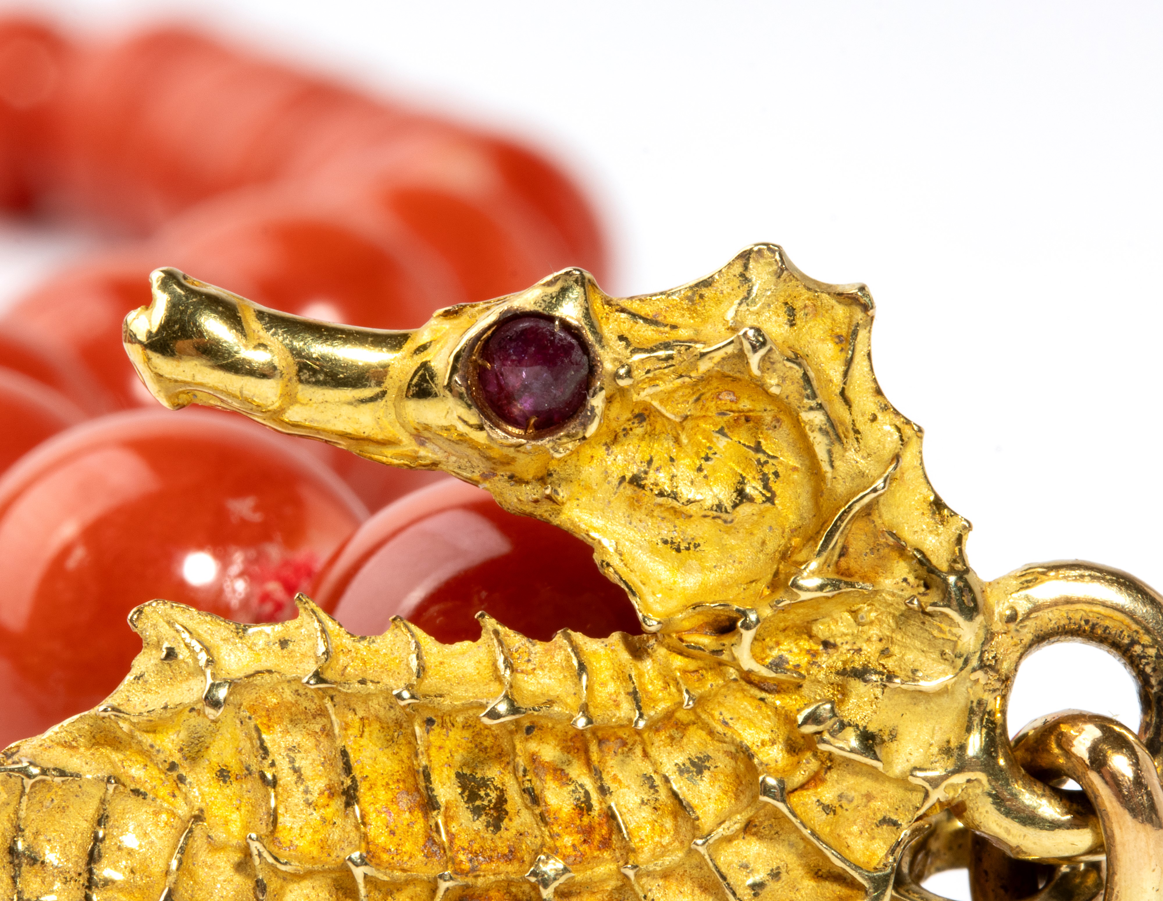 COLLANA IN CORALLO CERASUOLO ED ORO