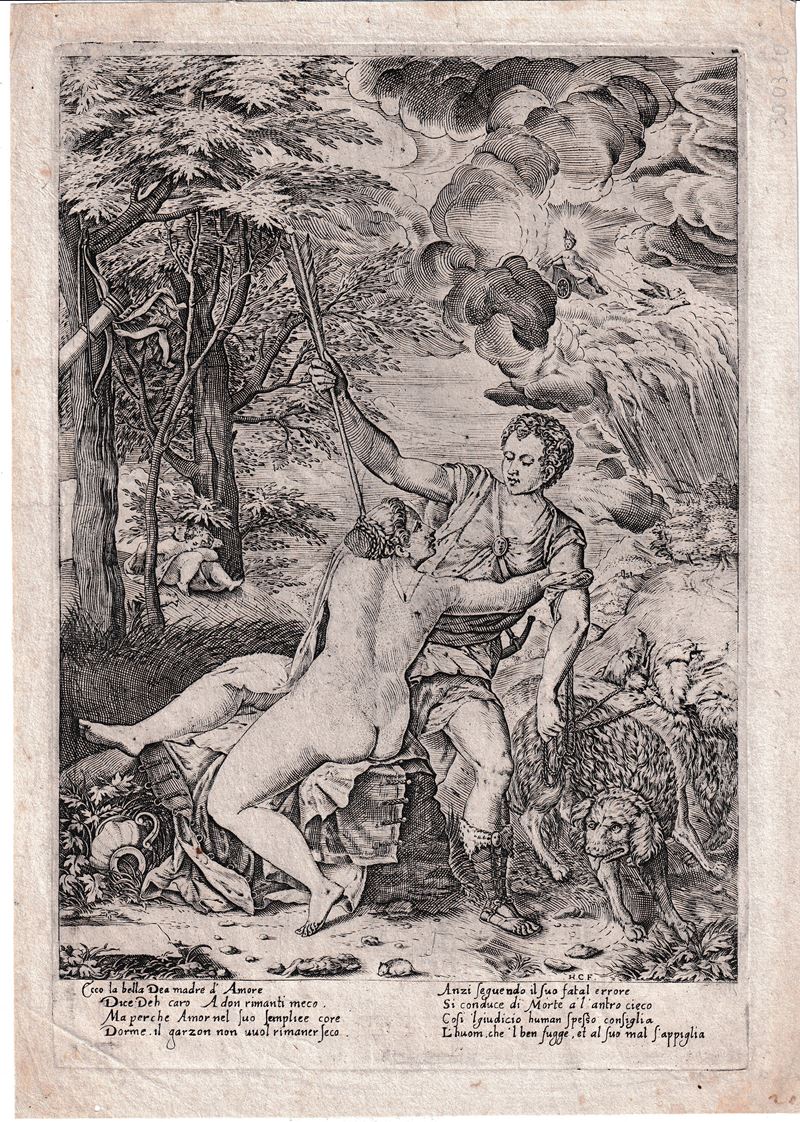 Venere e Adone, da Tiziano