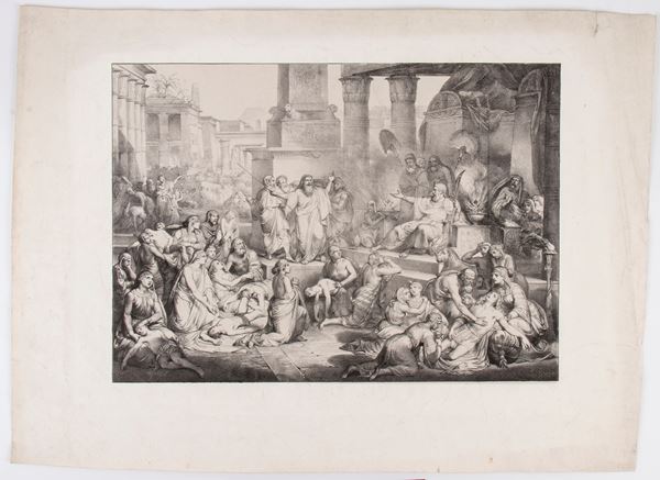 Domenico Gandini - Morte dei primogeniti degli egiziani, da Pietro Paoletti