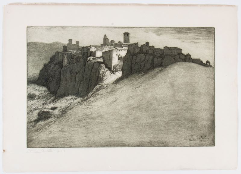 Bruno Croatto - Narni, acquaforte e acquatinta