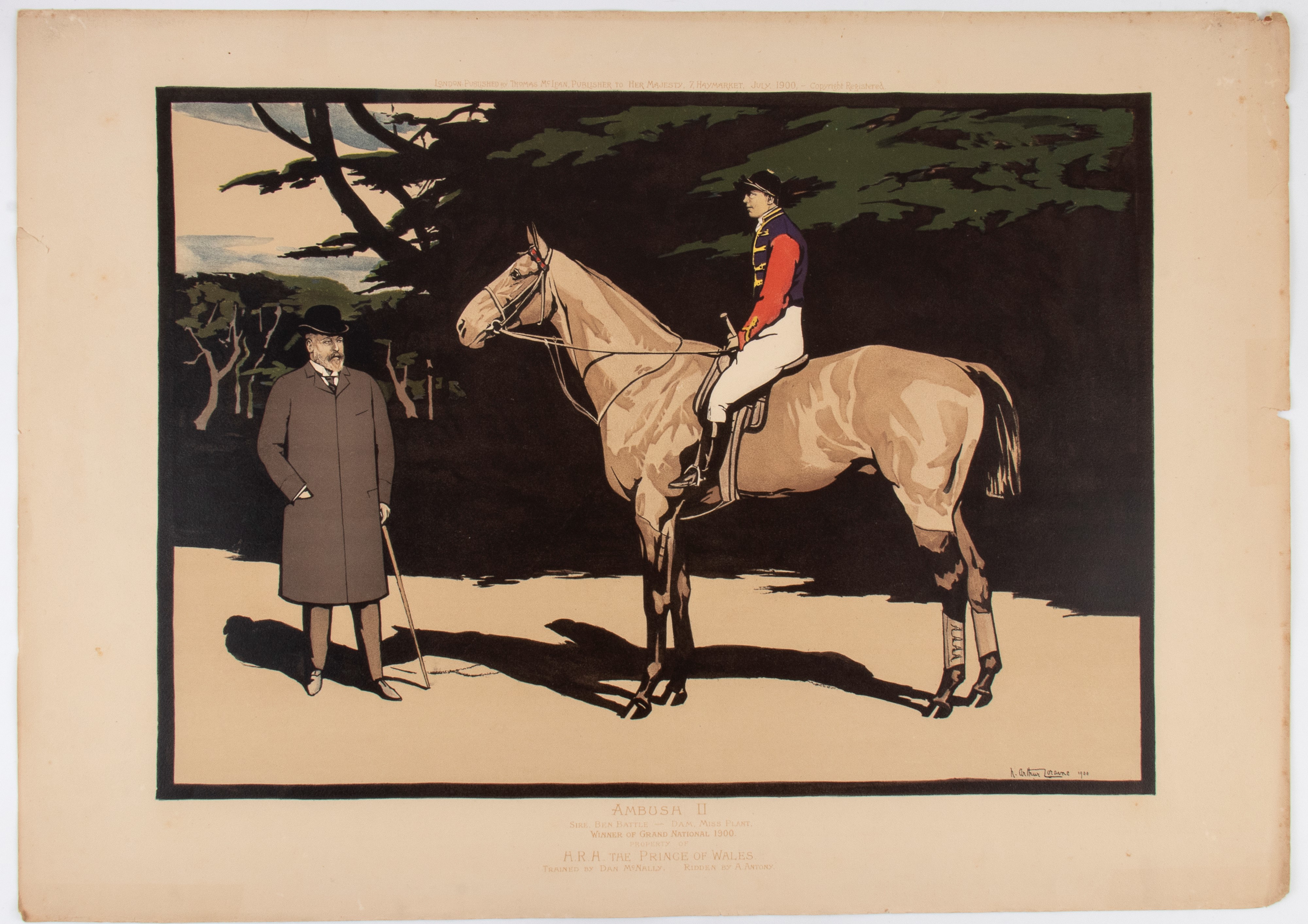 Arthur Loraine Nevison - Ambush II | Diamond Jubilee, xilografia a colori