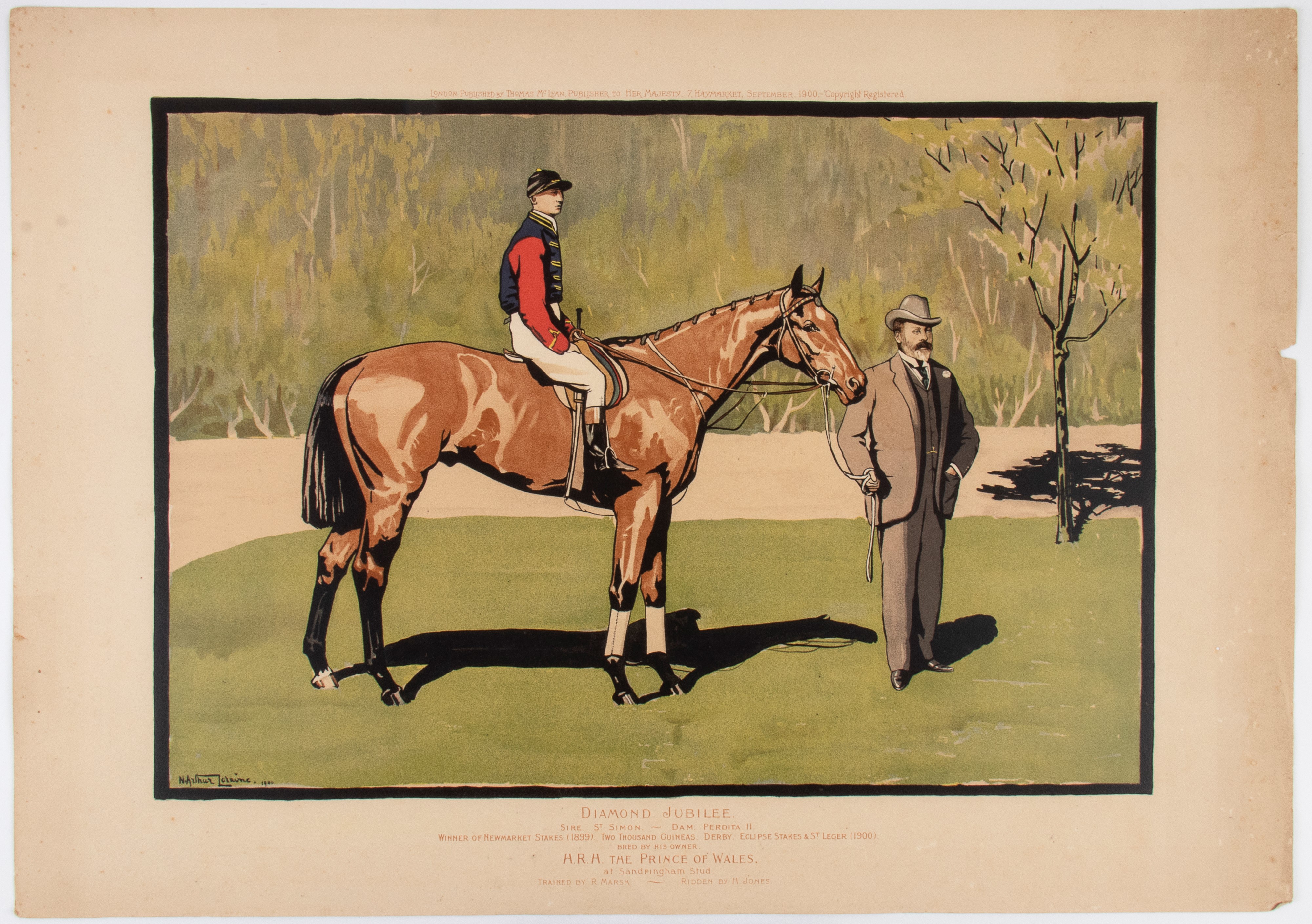 Arthur Loraine Nevison - Ambush II | Diamond Jubilee, xilografia a colori