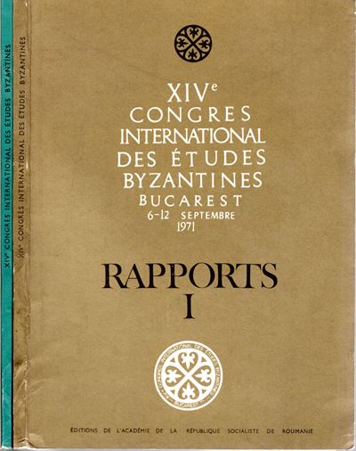 AA.-VV., XIV Congresso Internazionale degli Studi Bizantini, Bucarest 6-12 Settembre 1971, Tre vo...
