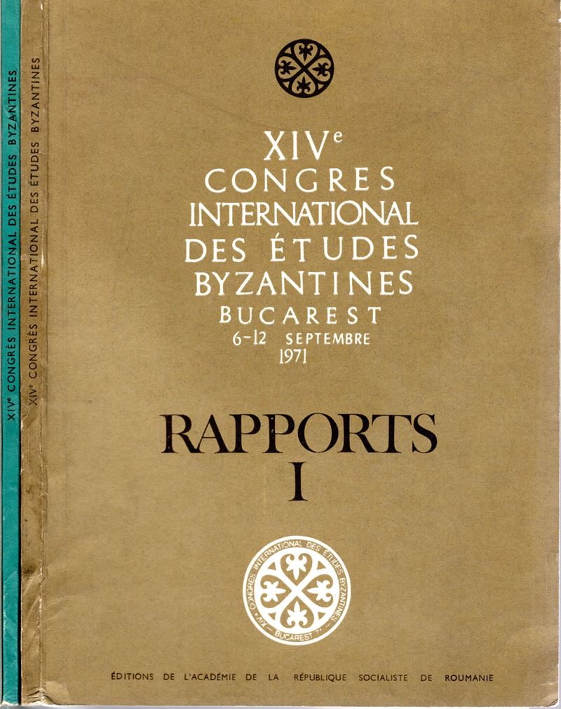 AA.-VV., XIV Congresso Internazionale degli Studi Bizantini, Bucarest 6-12 Settembre 1971, Tre vo...