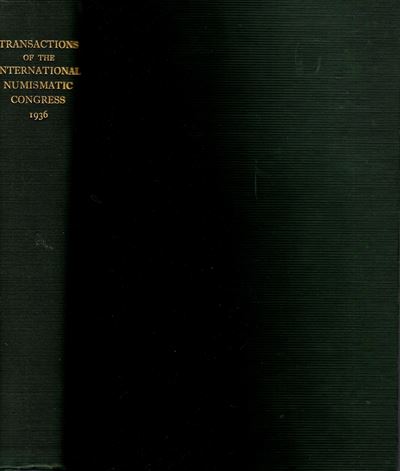 AA.-VV., Transactions of the International Numismatic Congress - London, 1938