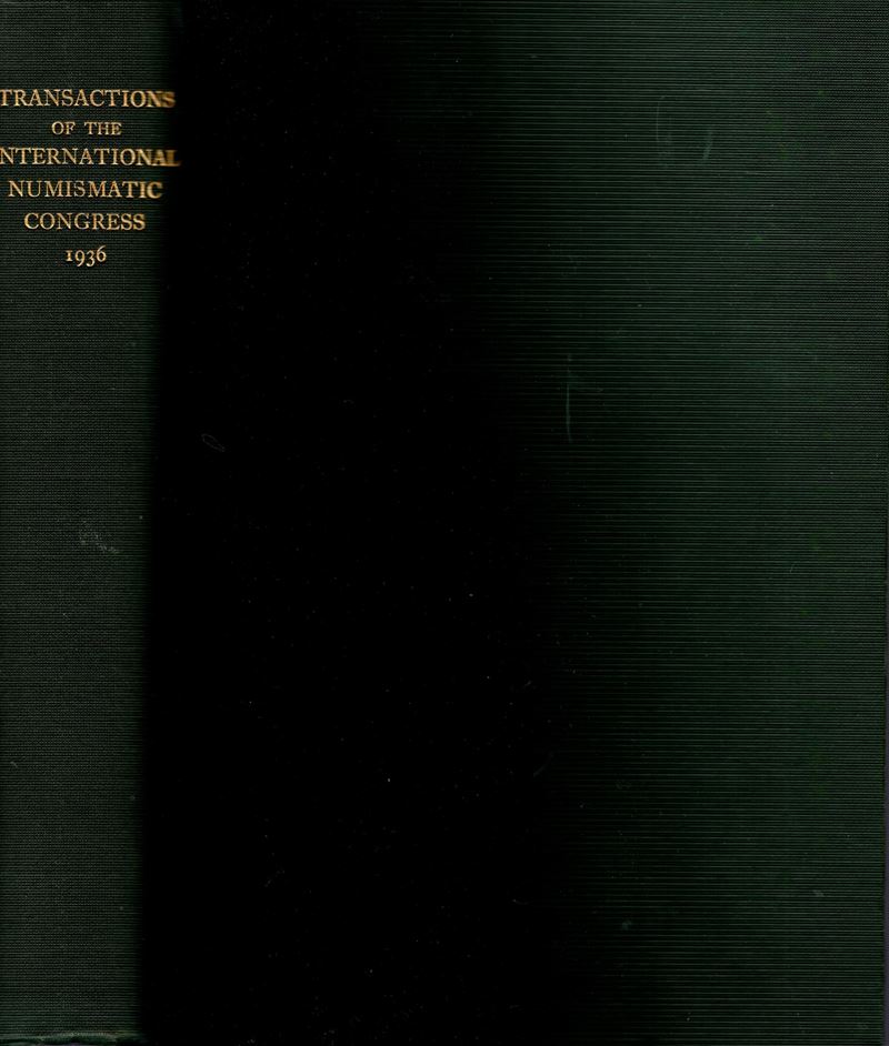 AA.-VV., Transactions of the International Numismatic Congress - London, 1938