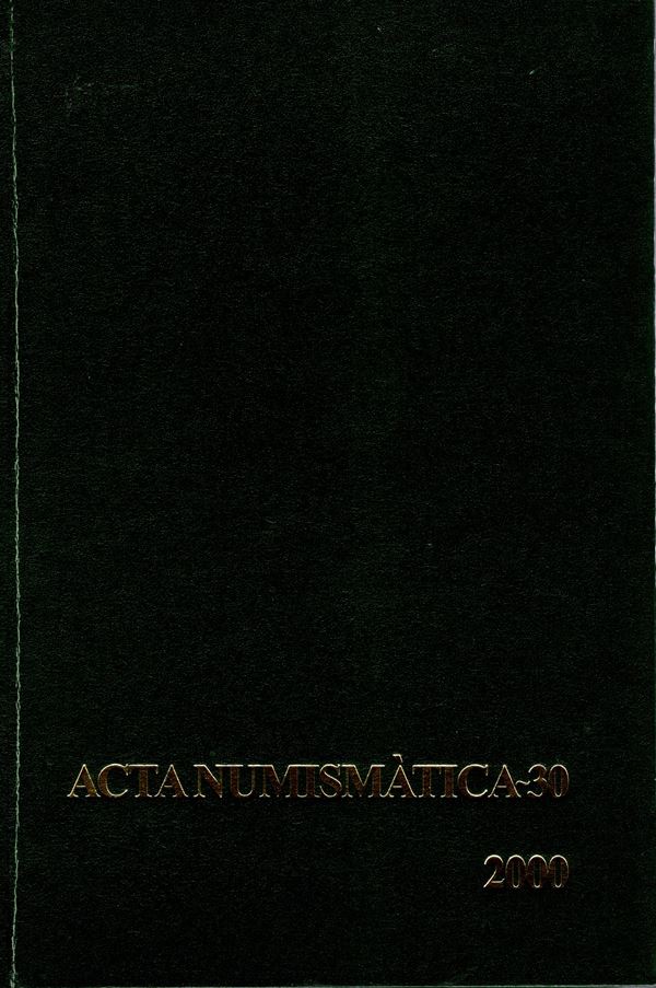 ACTA NUMISMATICA - 30. Barcelona, 2000. pp 228, tavole e illustrazioni nel testo. Legatura ed. ottimo stato.
