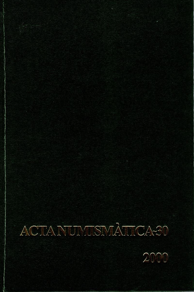 ACTA NUMISMATICA, Volume 30, Edizione di Barcellona, 2000