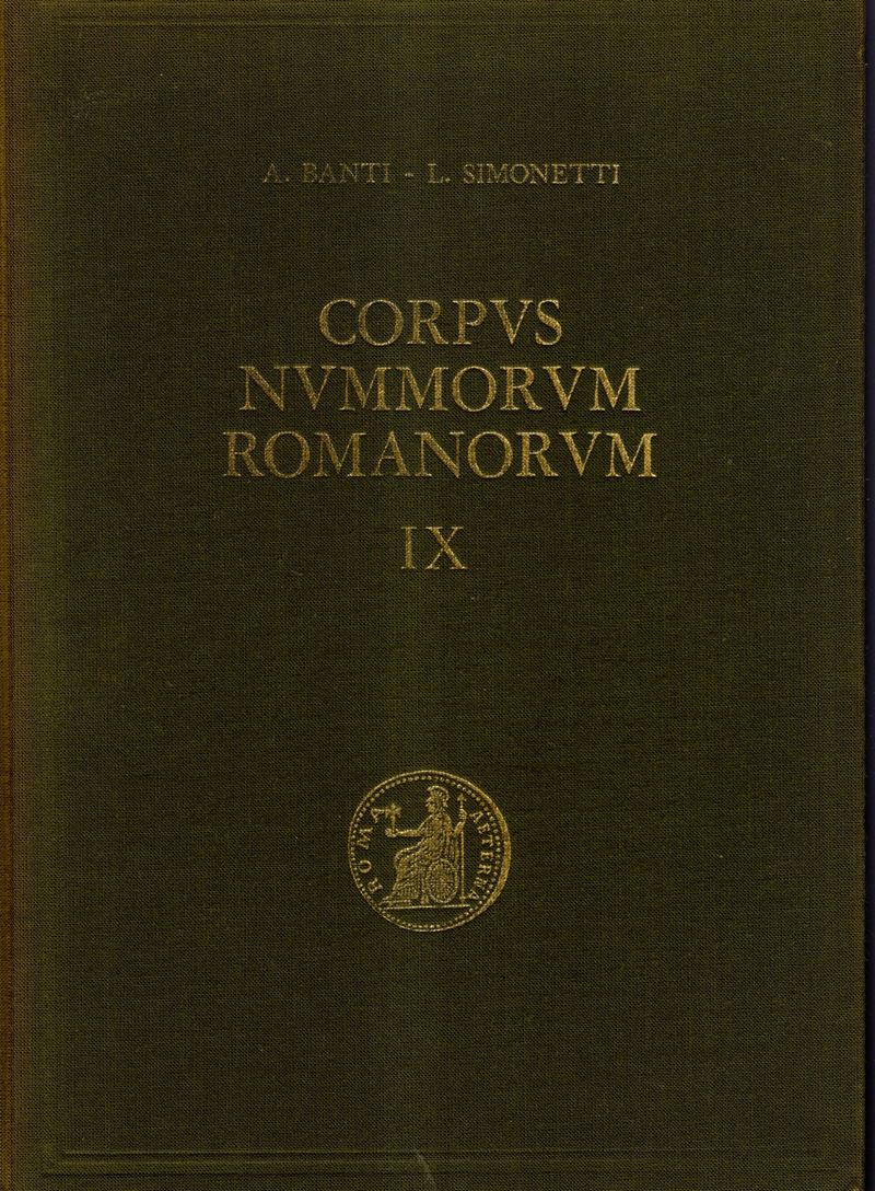 BANTI A. e SIMONETTI L., Corpvs Nvmmorvm Romanorvm, Vol IX: Tiberio, 1976