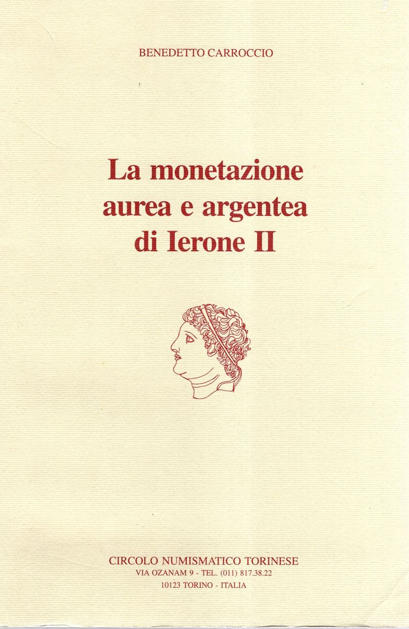 Benedetto Carroccio, La monetazione aurea e argentea di Ierone II