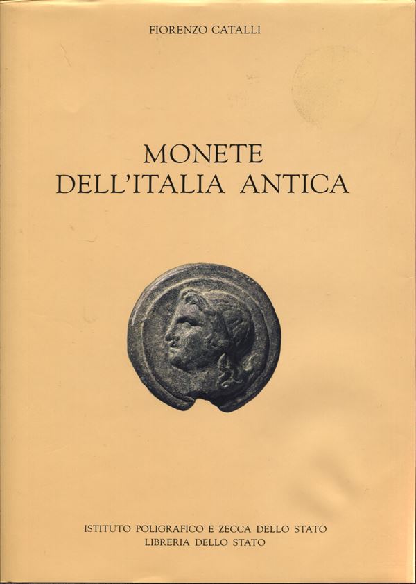 CATALLI  F. - Monete dell'Italia antica. Roma, 1995.  pp. v - 165, pl 51 b\n and some color plates in the text + ill. ril and excellent condition