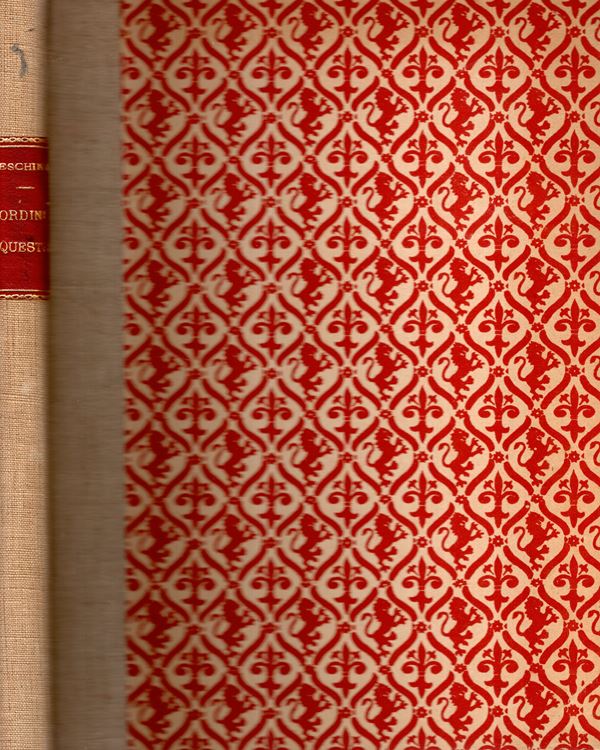 CESCHINA R.E. - gli Ordini Equestri del Regno d'Italia. Milano, 1925. pp 123, plates 15 a colori + 2 b\n. Legatura rigida con tassello, interno ottimo stato, raro e importante.