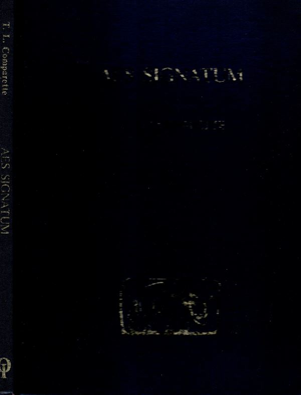 COMPARETTE  T. Louis -  Aes Signatum. Chicago, 1978. pp. 61, tavole 8. Legatura ed. sciupata, interno  buono stato. ex libris Fornoni