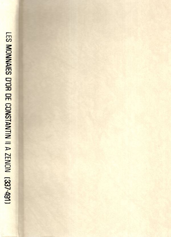 DEPEYROT Georges - Les Monnaies d'or de Costantin II a Zenon. ( 337 -491) Wetteren, 1996. pp 354, plates 29. Legatura rigida ed. ottimo stato.