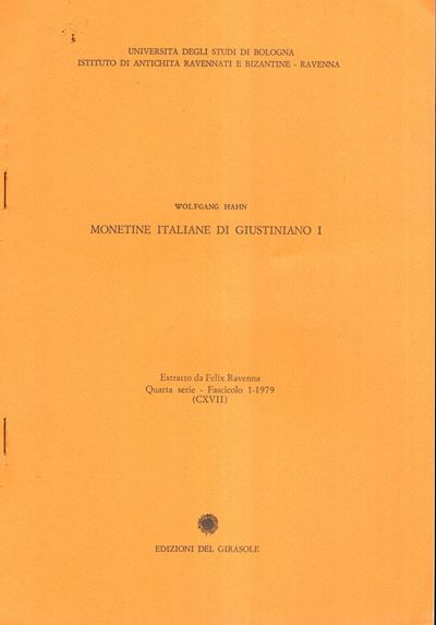Hahn Wolfgang, Monetine italiane di Giustiniano I - Ravenna, 1979