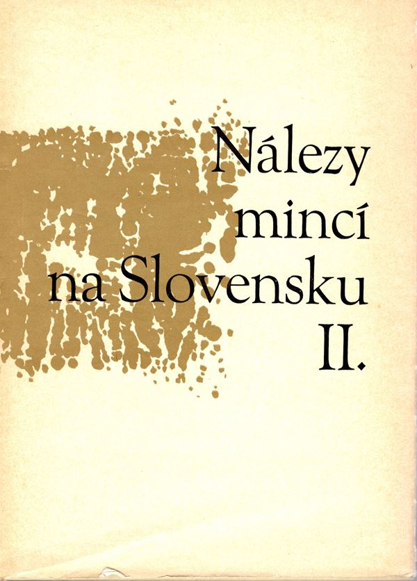 HLINKA J. - KRASKOVSKA L. - NOVAK J. - Nalezy stredovekych a Novovekych minci na Slovensku. II.  Bratislava, 1968.  pp 199, 5 carte topografiche, rilegatura  editoriale  buono stato, raro.