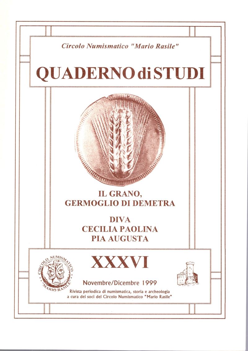 ITALIANO Gianpaolo, Il Grano germoglio di Demetra e PONTONE Katia, Diva Cecilia Paolina Pia Augus...
