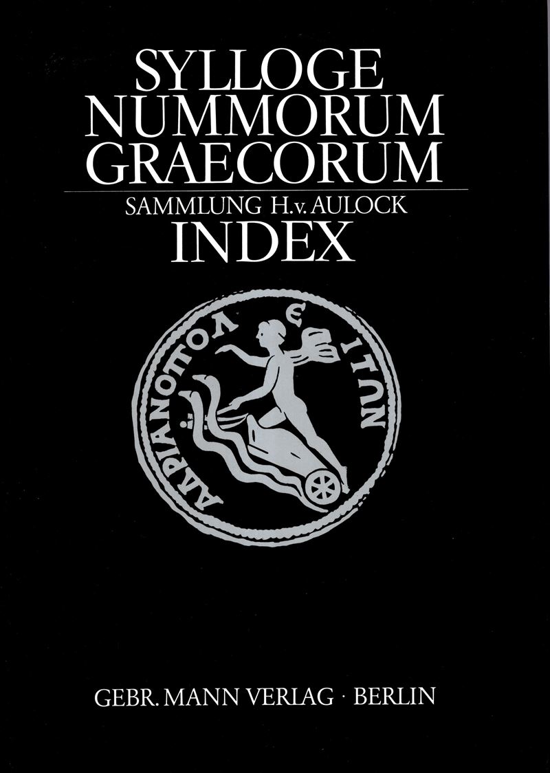Aulock, Sylloge Nummorum Graecorum - Index