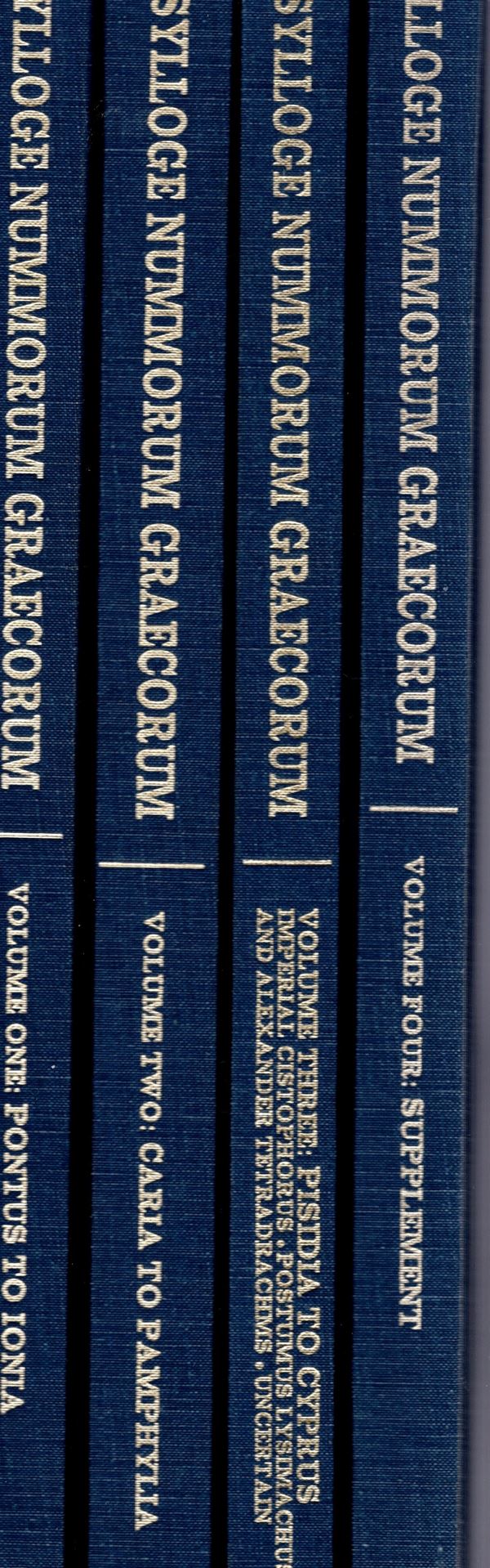 SYLLOGE NUMMORUM GRAECORUM - Sammlung V. Aulock. Collection of greek coins from Asia Minor.  Edizione  Sunrise, West Milford, 1987. 18 parti in  4 volumi completo. plates 304, con 8700 monete descritte e illustrate. Volume one; Pontus. Paphlagonia, Bithyn
