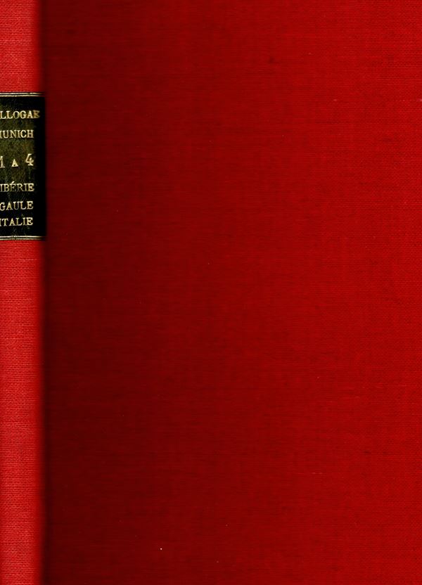 SYLLOGE NUMMORUM GRAECORUM. Staatliche munzsammlung Munchen. Berlin, 1968 - 1974. parts 1.4. ( Part 1. Hispania -Gallia Narbonensis. Part 2. Etruria - Umbria -Picenum - Latium- Sammnium- Frentani-Campania-Apulia. Part 3. Kalabrien - Lukanien. Part 4. Brut