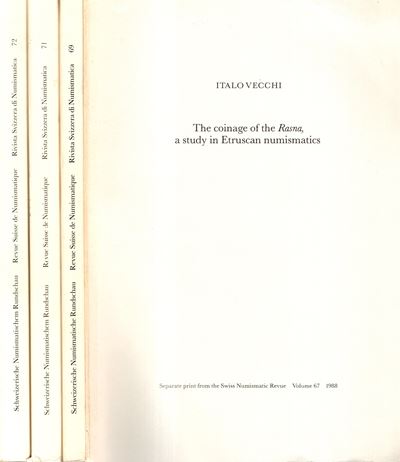 VECCHI Italo, The coinage of the Rasna. A study in Etruscan numismatics. Parts 1-4