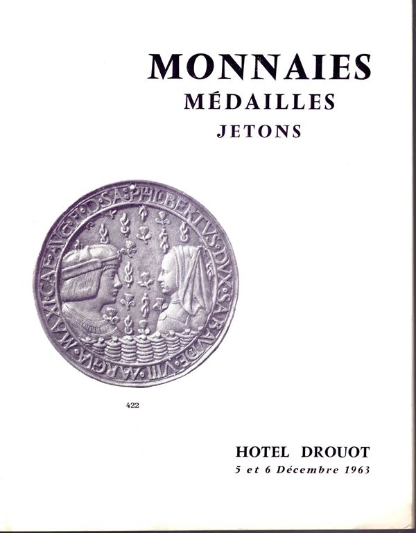 BOURGEY Emile - Paris, 5\6 - Decembre, 1963. Monnaies grecques, romaines, collection monnaies Papales, italiennes et suisse…. Pp non numerate, lots 507, plates 12. Brossura ed. lista prezzi Valutazioni e Aggiudicazioni manoscritte. Buono stato, importante