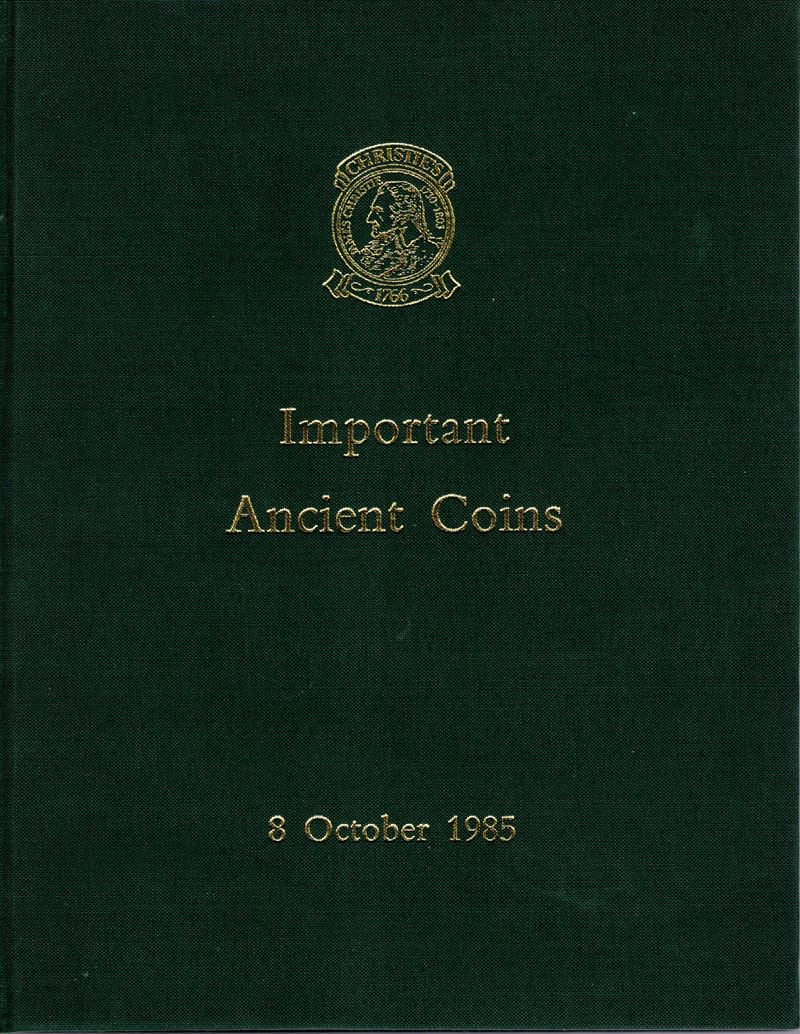 CHRISTIE’S,MANSON & WOODS LTD. - London, 4\8 - October, 1985.Important ancient coins the property...