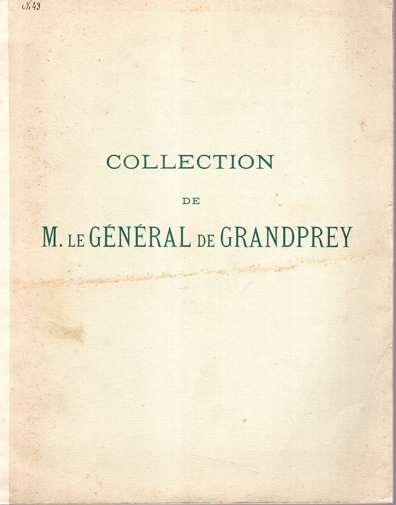 CIANI L . - Paris, 20\22 - Fevrier, 1935. Collection General DE Grandprey. Monnaies antiques Grec...