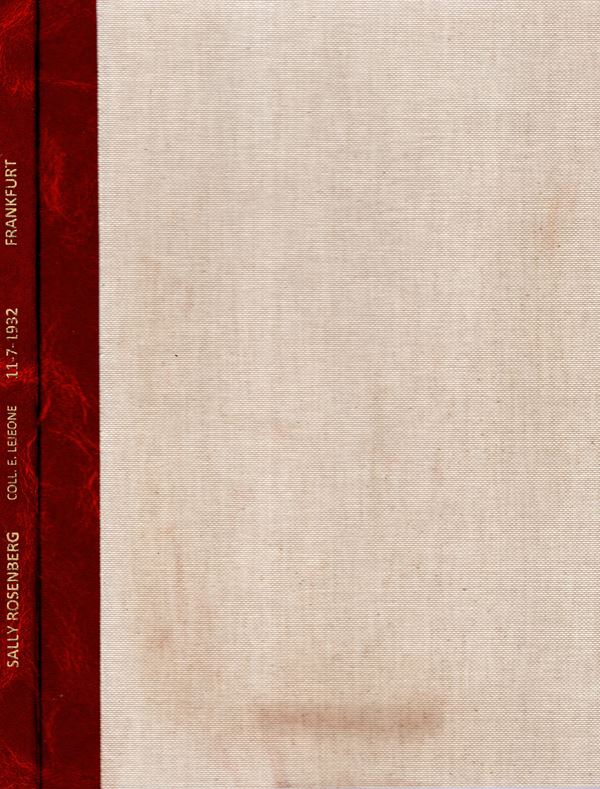 ROSENBERG  Sally  – Katalog 72. Frankfurt am Main 11 – Juli, 1932. Collection Ernst  Lejeune. Griechische und Romische munzen.  Pp. 80, lots 1677,  plates 28. Legatura rigida moderna, interno ottimo stato, lista prezzi valutazioni, importante vendita. Spr