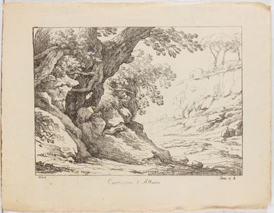 Cappuccini d'Albano, litografia