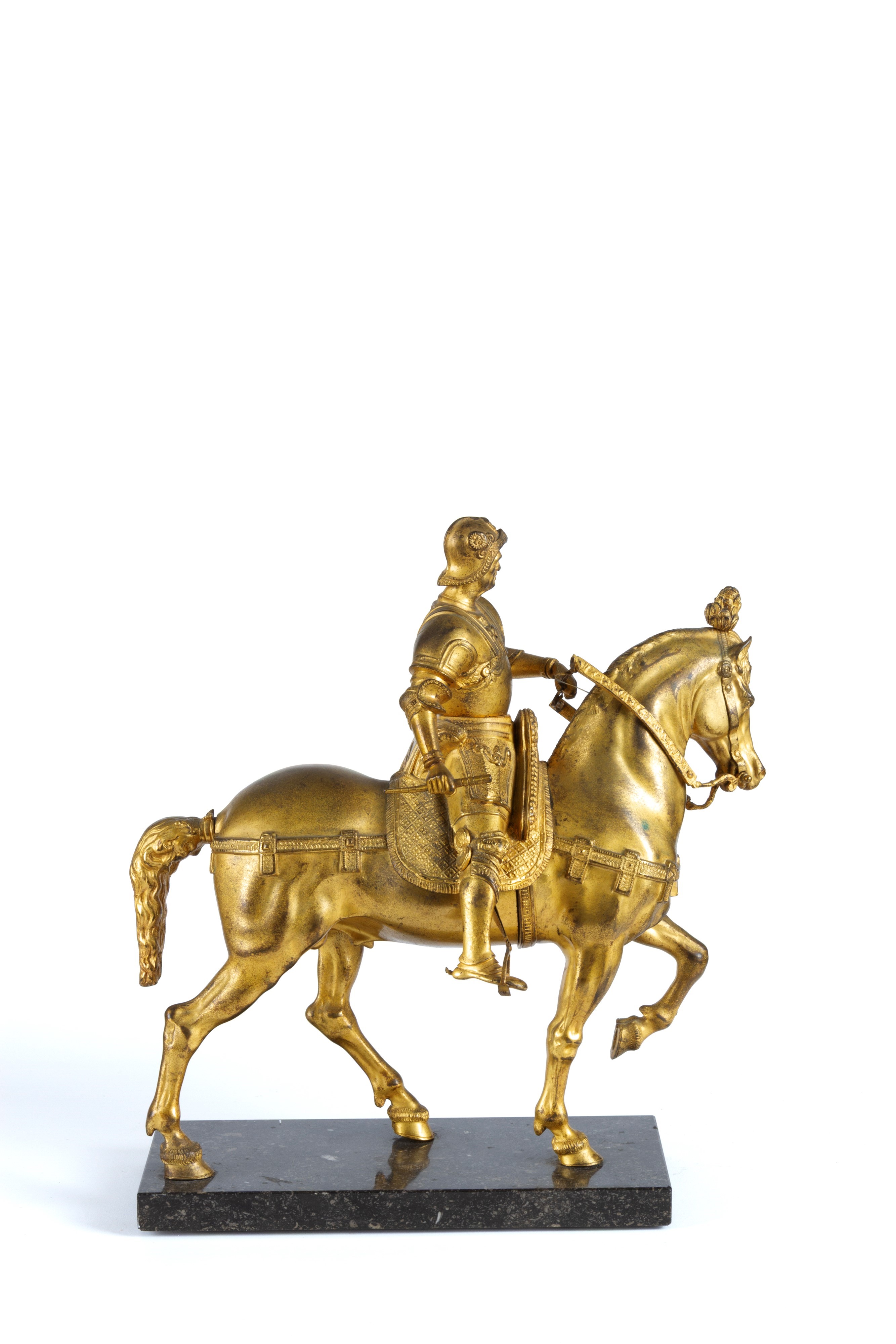 Scultura in bronzo raffigurante Bartolomeo Colleoni