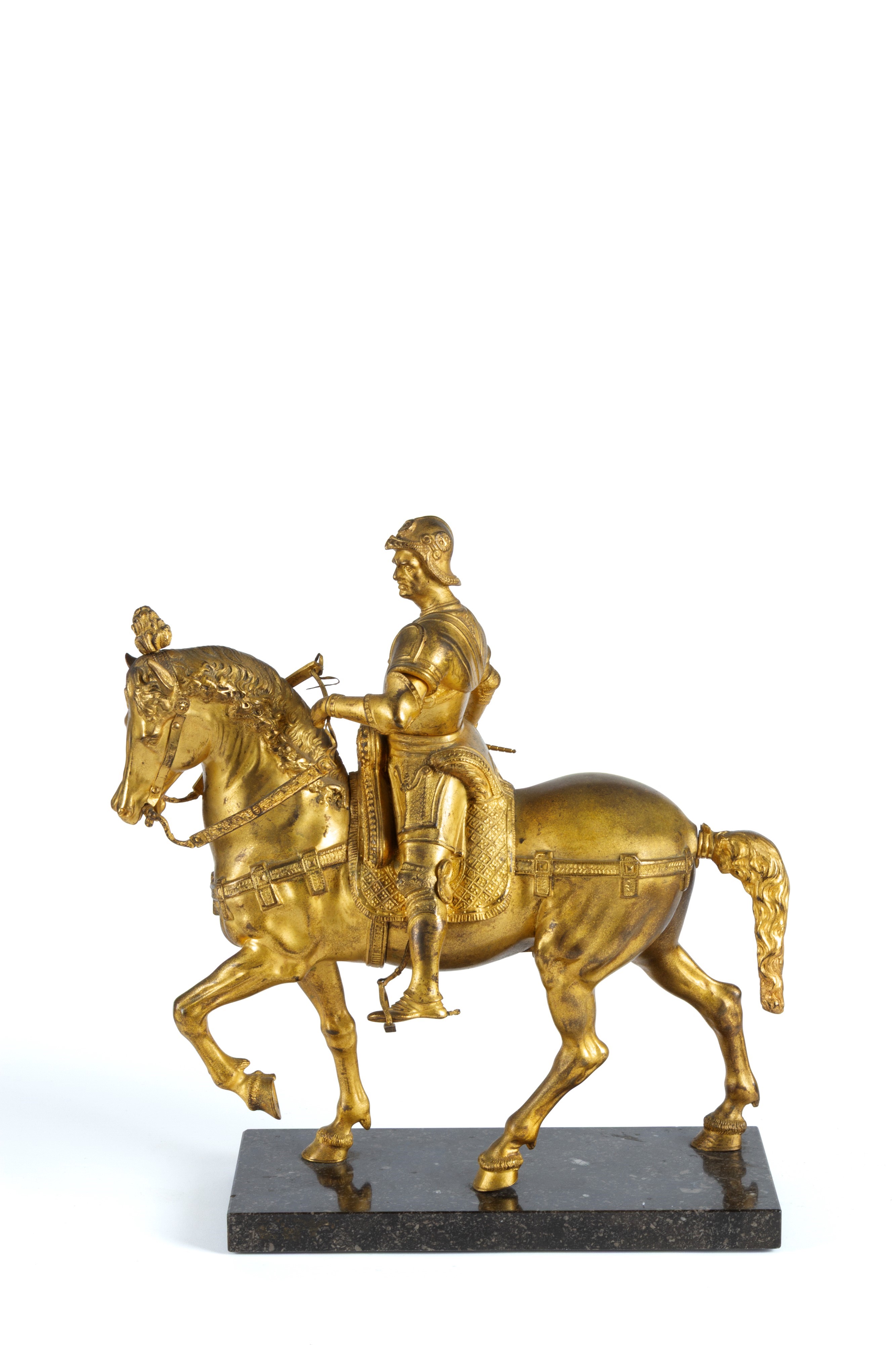 Scultura in bronzo raffigurante Bartolomeo Colleoni