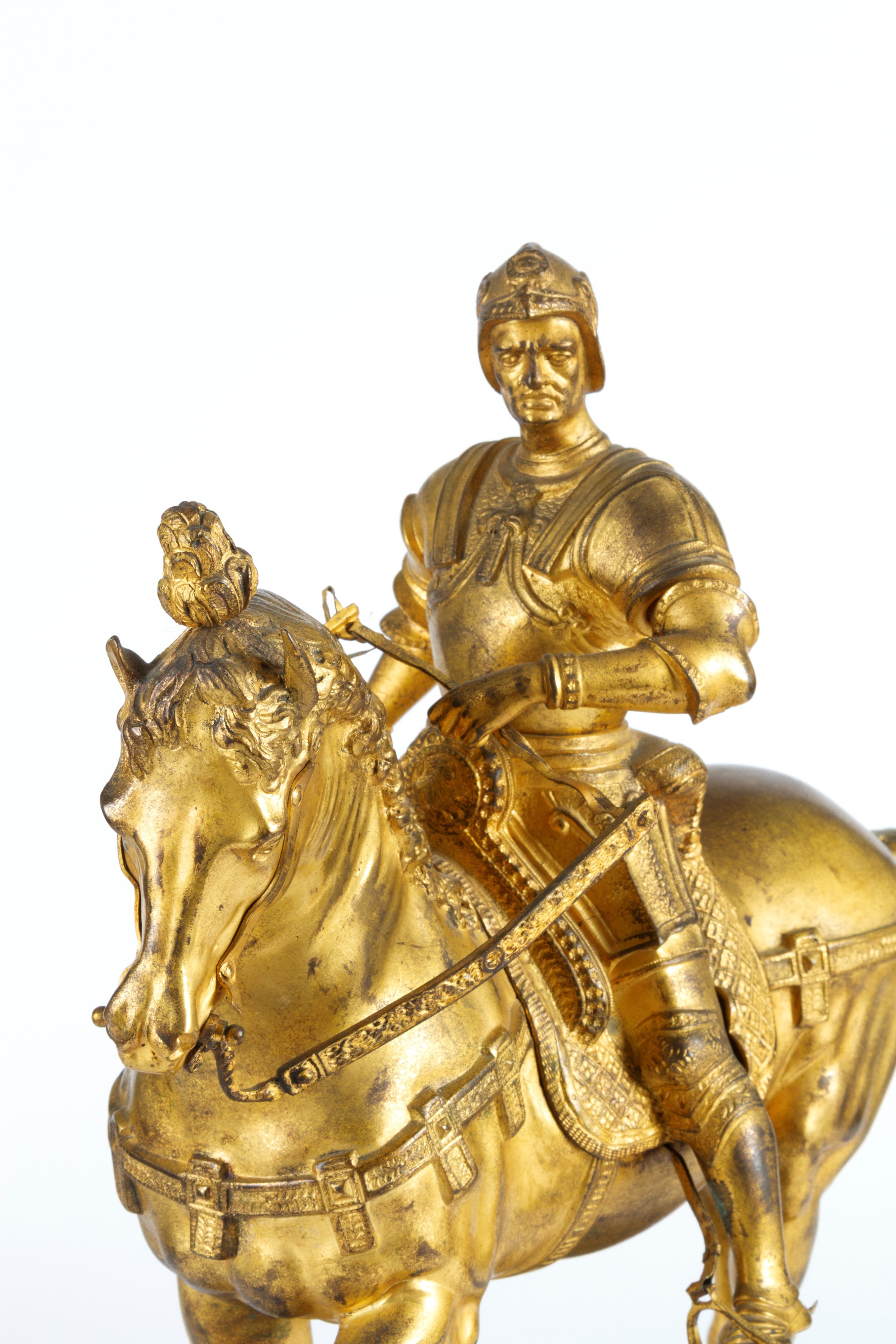 Scultura in bronzo raffigurante Bartolomeo Colleoni