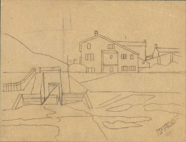 Landscape with houses