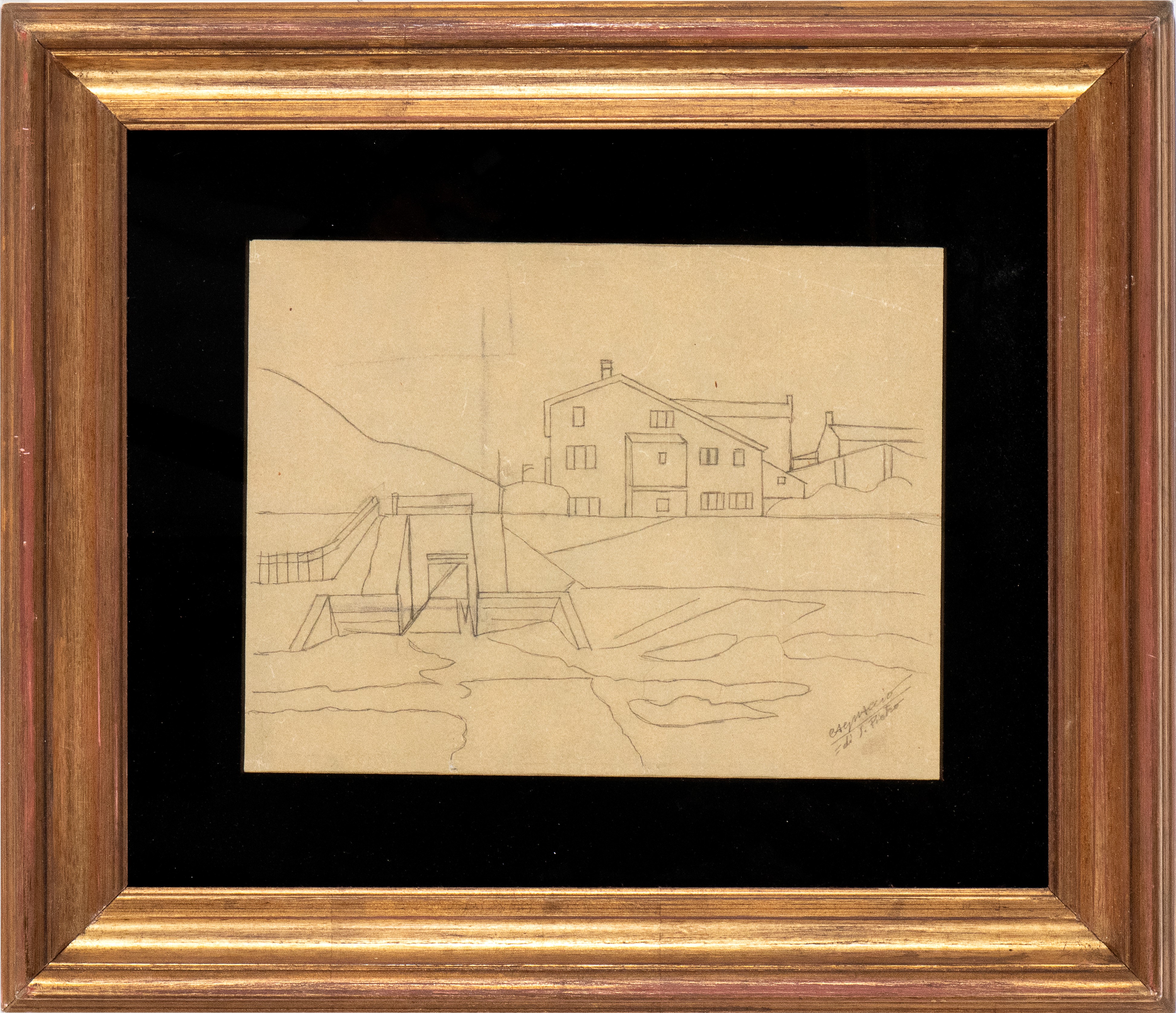Paesaggio con case
