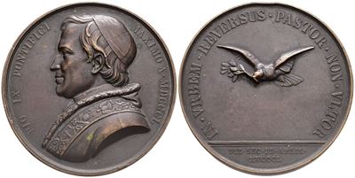 Stato Pontificio. Pio IX (giovanni Maria Mastai Ferretti, 1846-1878). Medaglia Straordinaria, 185...