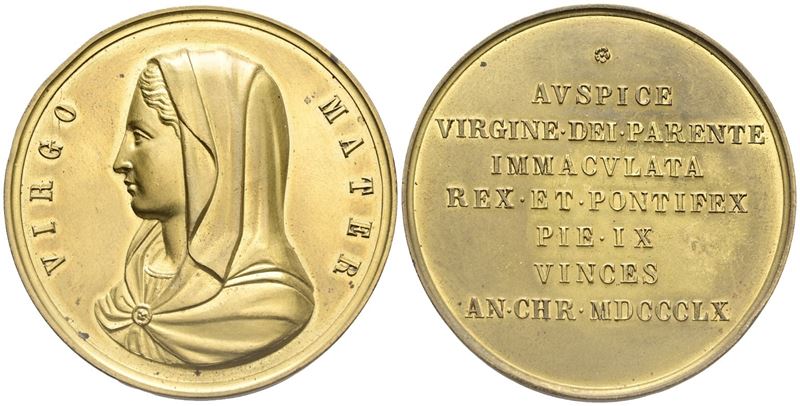 Stato Pontificio. Pio IX (giovanni Maria Mastai Ferretti, 1846-1878). Medaglia Straordinaria, 186...