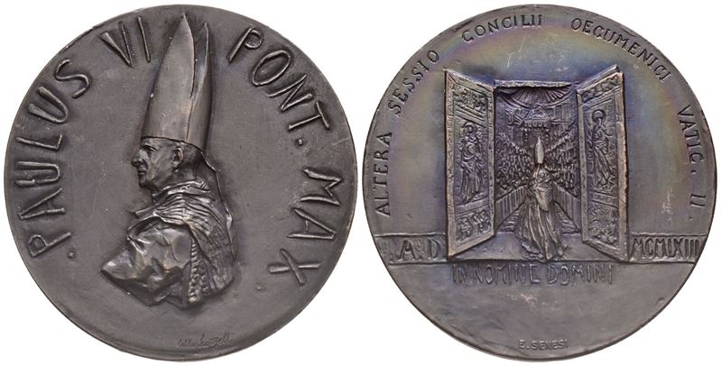 Vaticano. Paolo Vi (giovanni Battista Montini, 1963-1978). Medaglia Straordinaria, 1963. per L'ap...