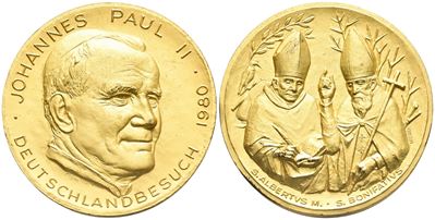 Vaticano. Giovanni Paolo II (karol Wojtyła, 1978-2005). Medaglia Straordinaria, 1980. per la Visi...