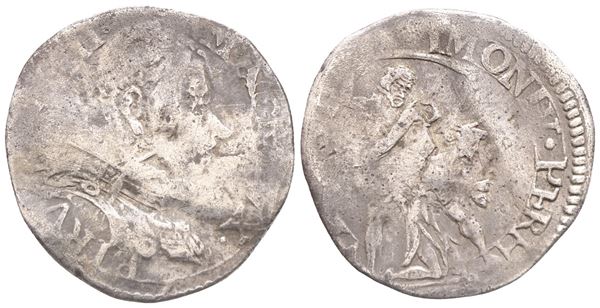 FIRENZE. GRANDUCATO DI TOSCANA. Ferdinando II de'Medici (1621-1670). Lira. Ag (4,41 g; 27 mm). R/ La decapitazione di S. Giovanni Battista. MIR 300/1 (?). Tracce di piegatura. MB